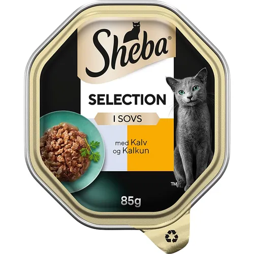 Sheba, Vådfoder i sovs m. kalv og kalkun