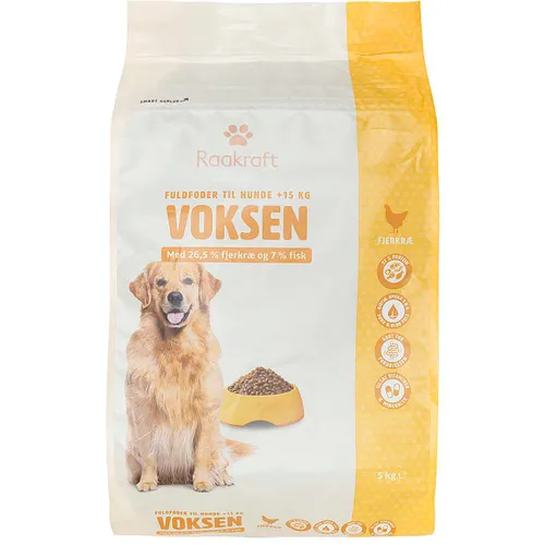 Raakraft, Tørfoder m. fisk og kylling