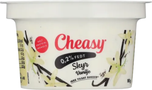 Cheasy, Skyr m. vanilje 0,2% u. tilsat sukker