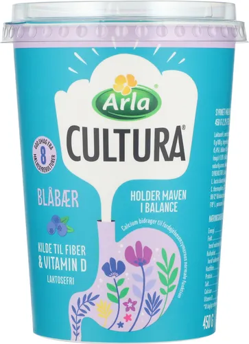 Arla Cultura Yoghurt Blåbær 2,2% 450 g