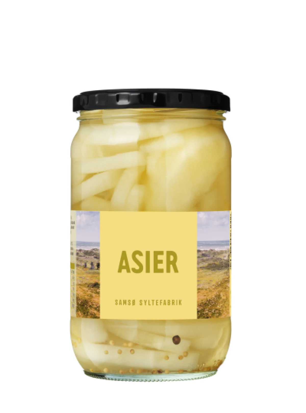 Samsø Syltefabrik, Syltede asier