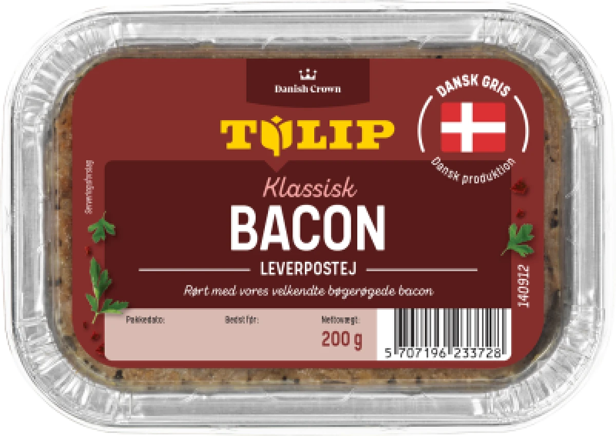 Pålækker Leverpostej Bacon, 200 Gram