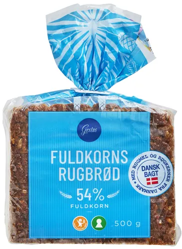 Gestus Fuldkornsrugbrød, 500 Gram