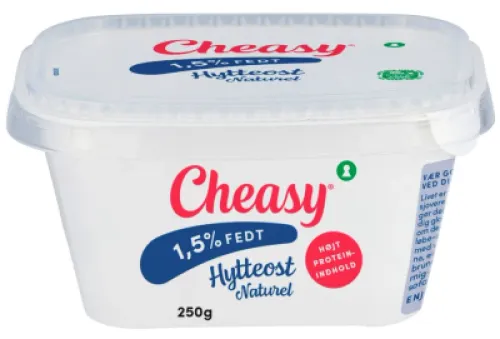Cheasy Hytteost 1,5 %, 250 Gram