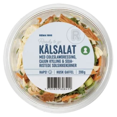 KÅLSALAT, 200 GR. / READY TO GO, MED CAJUN KYLLING