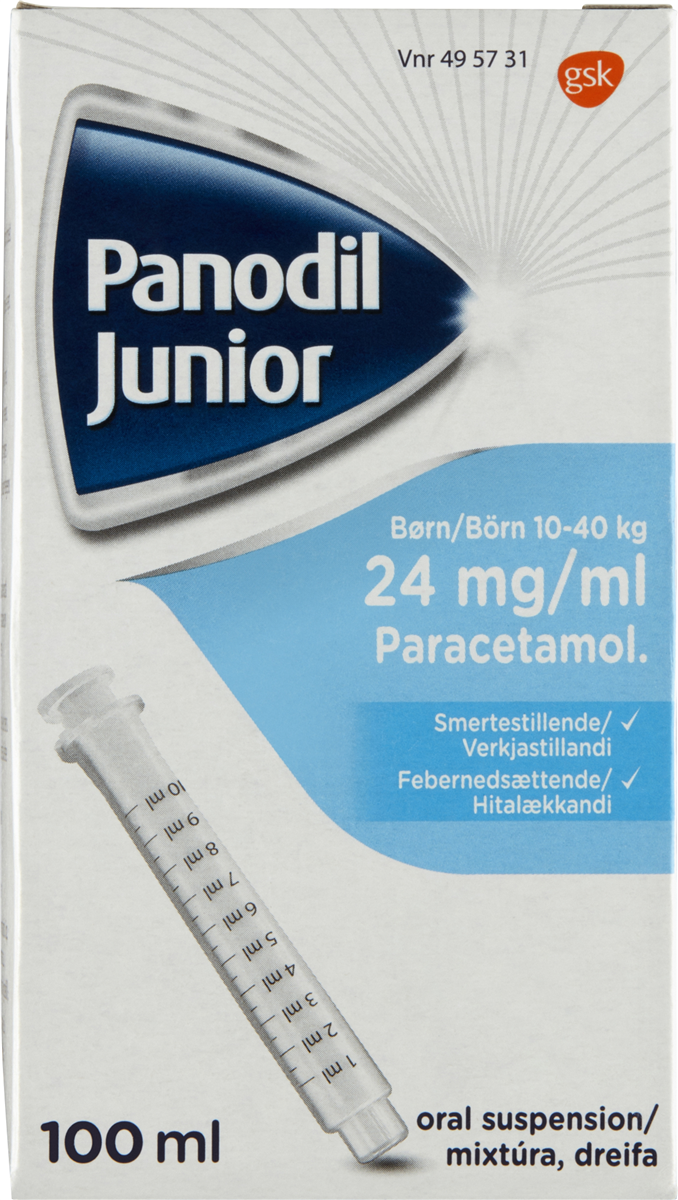 Panodil, Panodil Junior mikstur 24mg/ml
