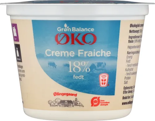 Naturmælk Creme Fraiche 18% Øko 200 g