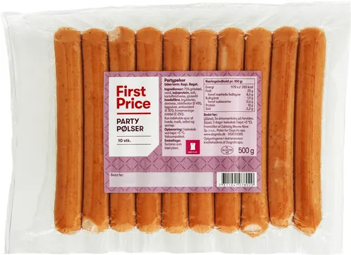 First Price Partypølser, 500 g / Polen