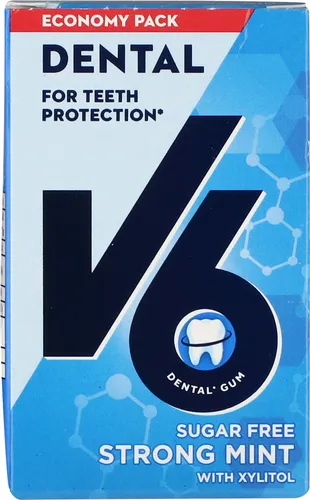 V6 Strong Mint tyggegummi 72 g