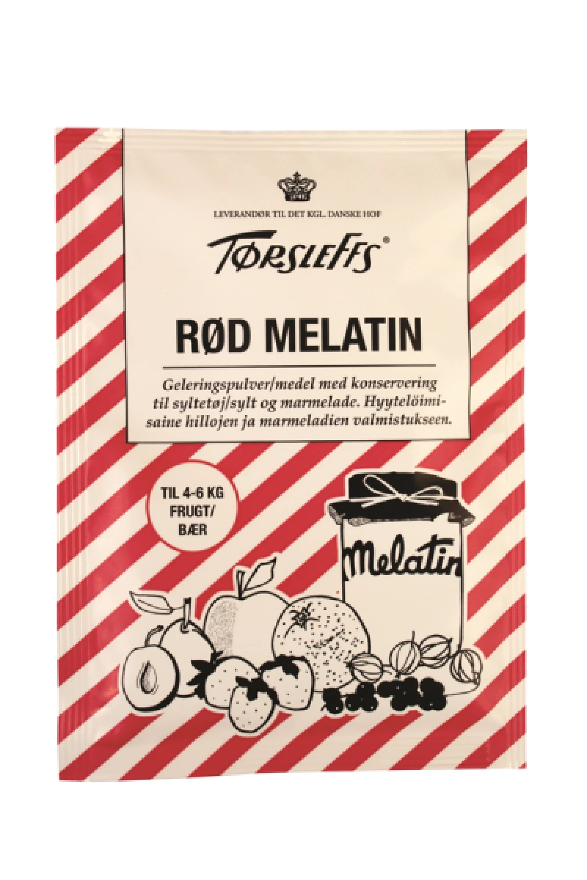 Tørsleffs, Rød melatin