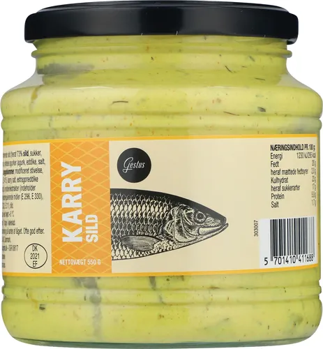 GESTUS KARRYSILD I BIDDER, 550 GR / Danmark
