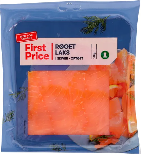 Fp Røget Laks I Skiver, 100 Gram