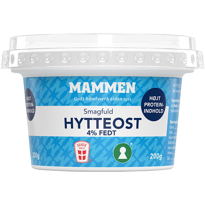 Mammen, Hytteost 4% fedt