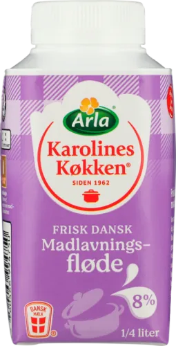 Arla Karolines Køkken Madlavningsfløde 8% 250 ml