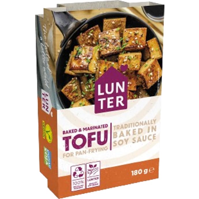 Lunter, Marineret tofu m. soja, hvidløgspulver og krydderurter