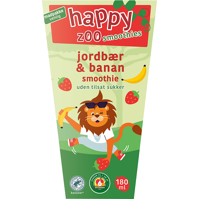 Happy Zoo, Smoothie m. jordbær og banan