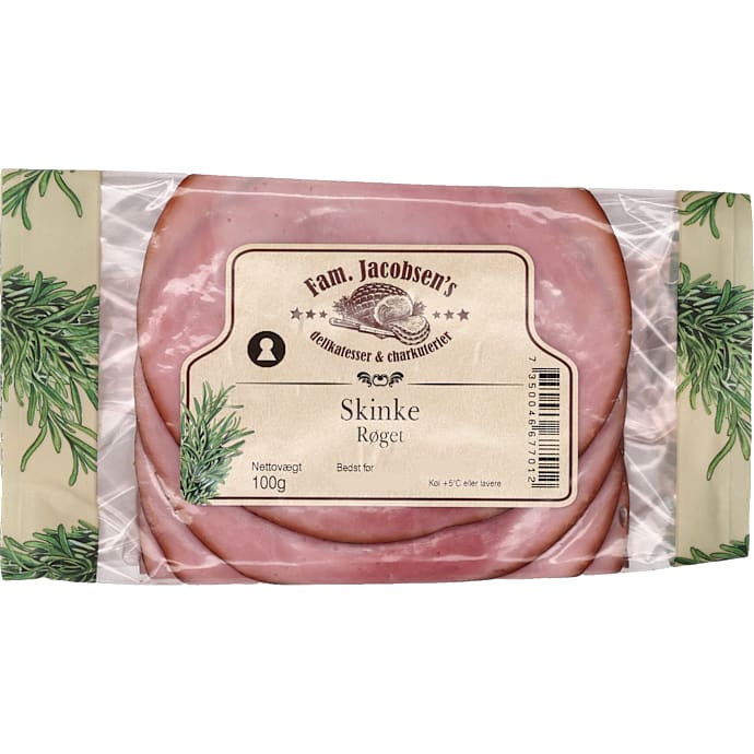Fam. Jacobsen's, Røget skinke i skiver