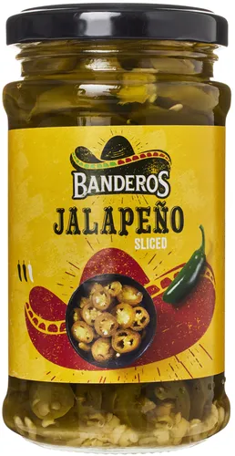Banderos Jalapenos Sliced, 225 Gram