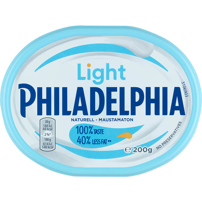 Philadelphia, Smøreost naturel fedtreduceret 11% fedt