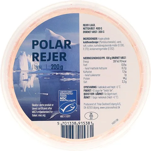 Polar Seafood, Rejer i lage