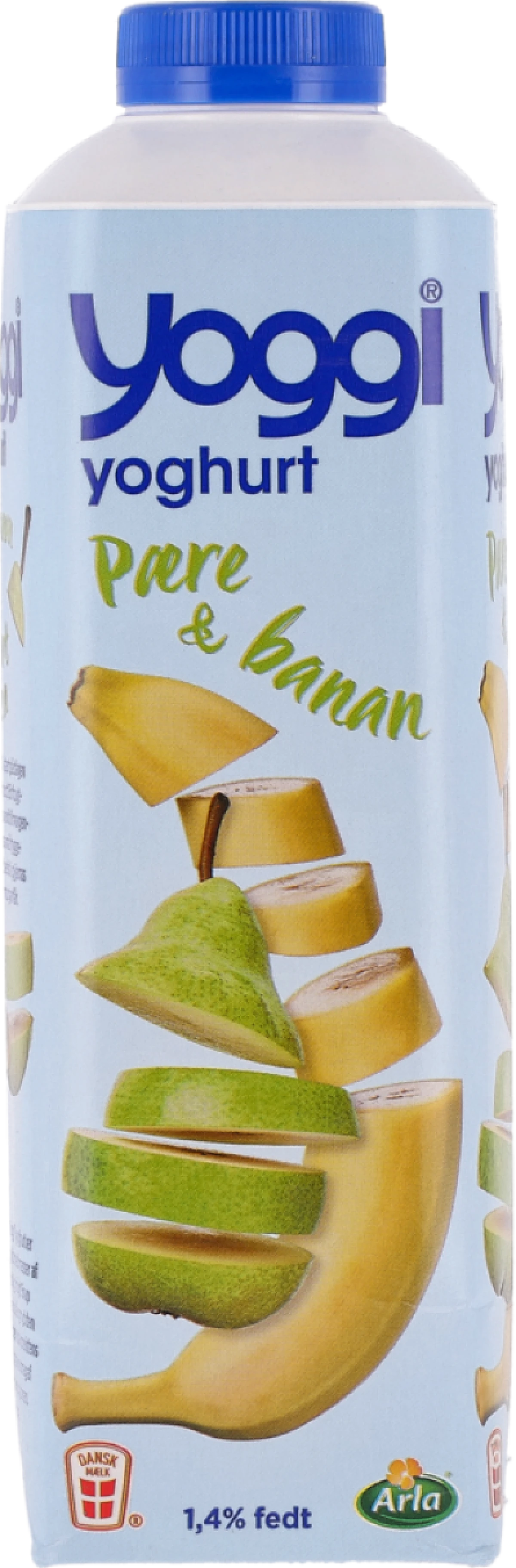 Yoggi, Yoghurt m. pære og banan 1,4% fedt