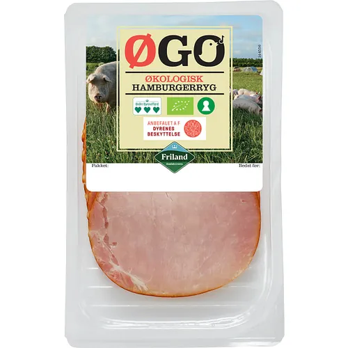 Øgo Hamburgerryg i Skiver Økologisk 1 stk
