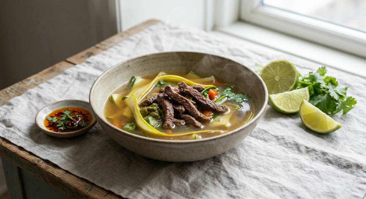 Oksekødssuppe med squash