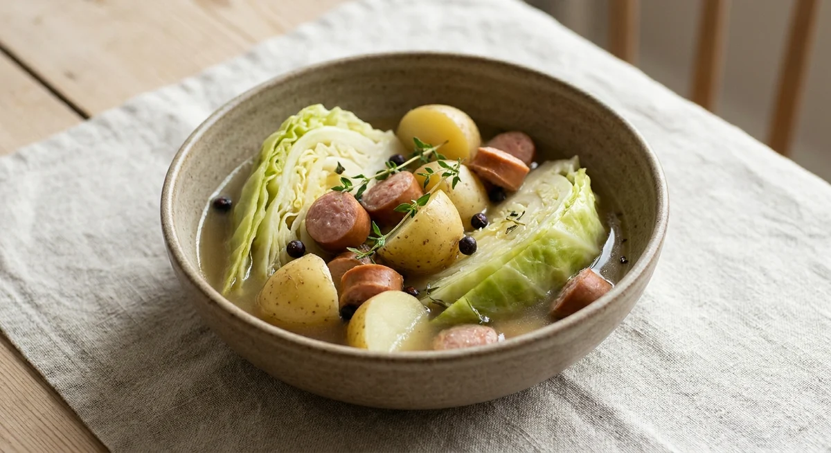 Kålgryde med pølser