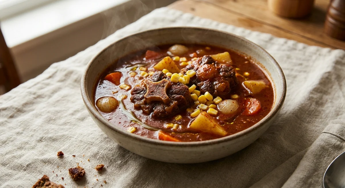 Gullaschsuppe med oksehaler