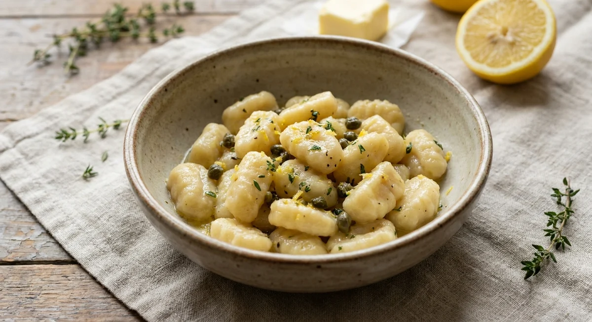 Hjemmelavede gnocchi med urtesmør