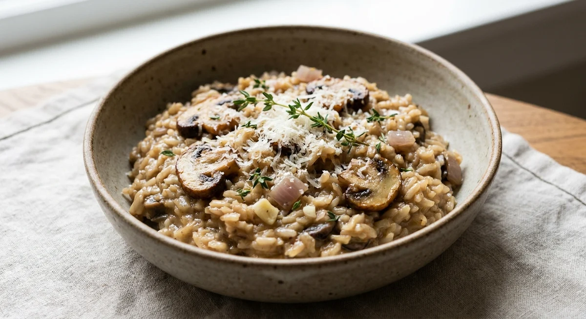 Champignonrisotto med parmesan