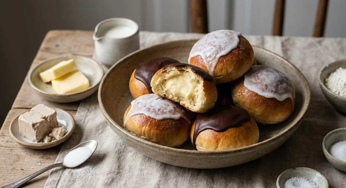 Fastelavnsboller med creme